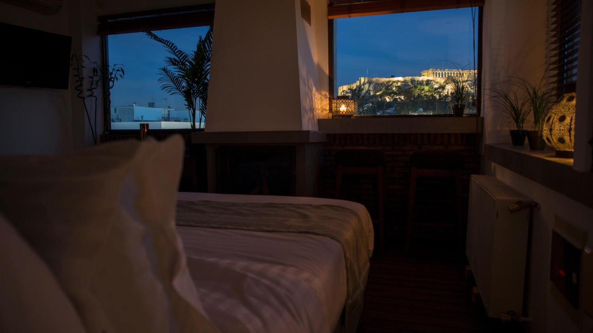 Ferienwohnung Acropolis Eye Loft Athen Exterior foto