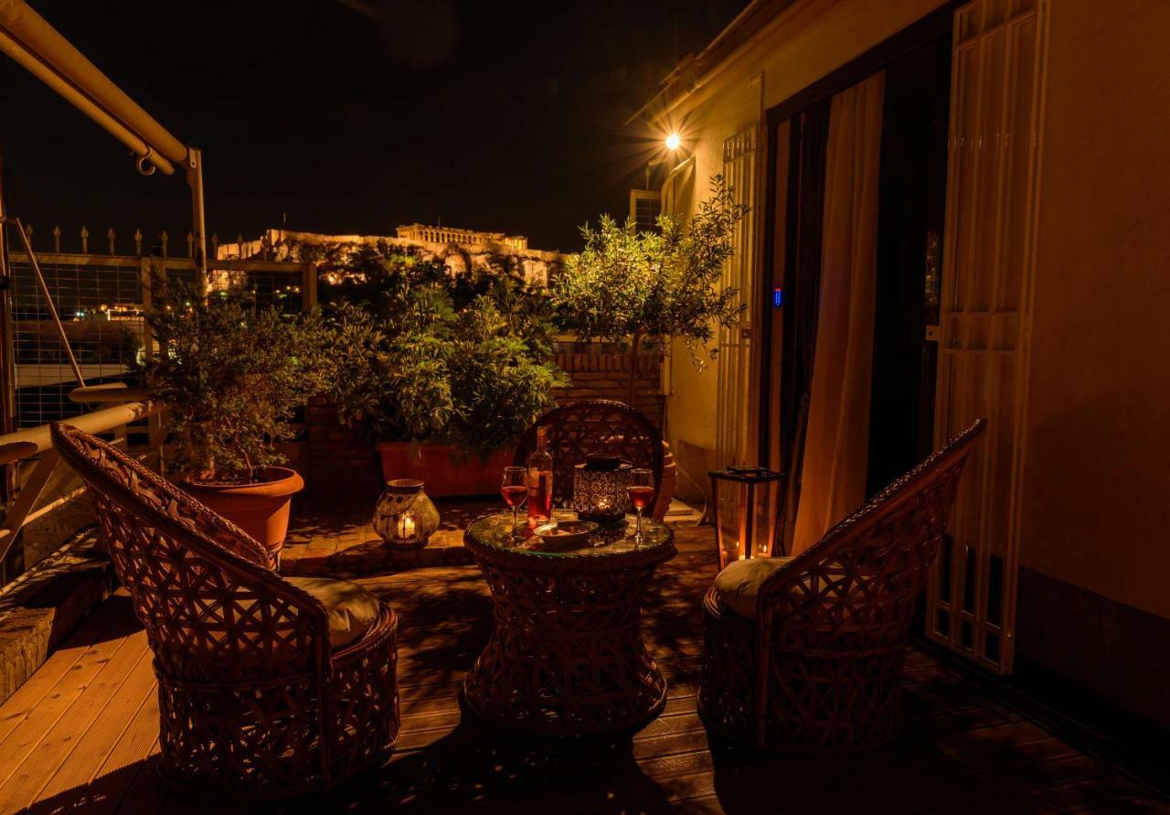 Ferienwohnung Acropolis Eye Loft Athen Exterior foto